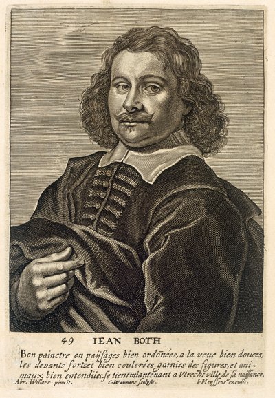 Portrait of Jan Both, engraved by Johannes Meyssens by Conrad Waumans